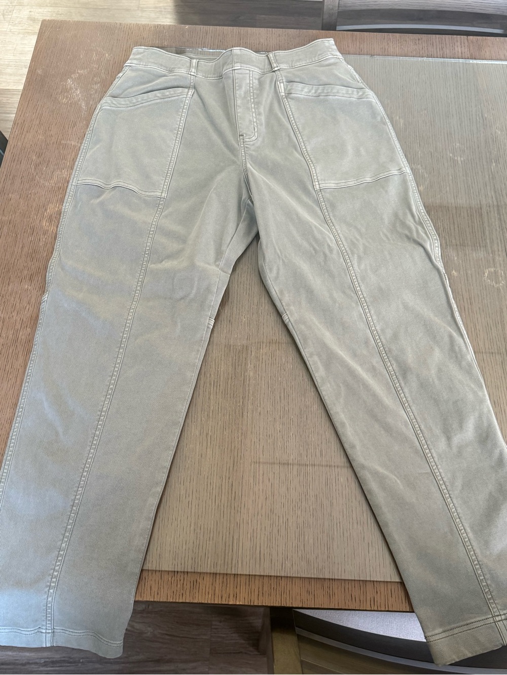 SPANX Stretch Twill Utility Ankle Pant, XL